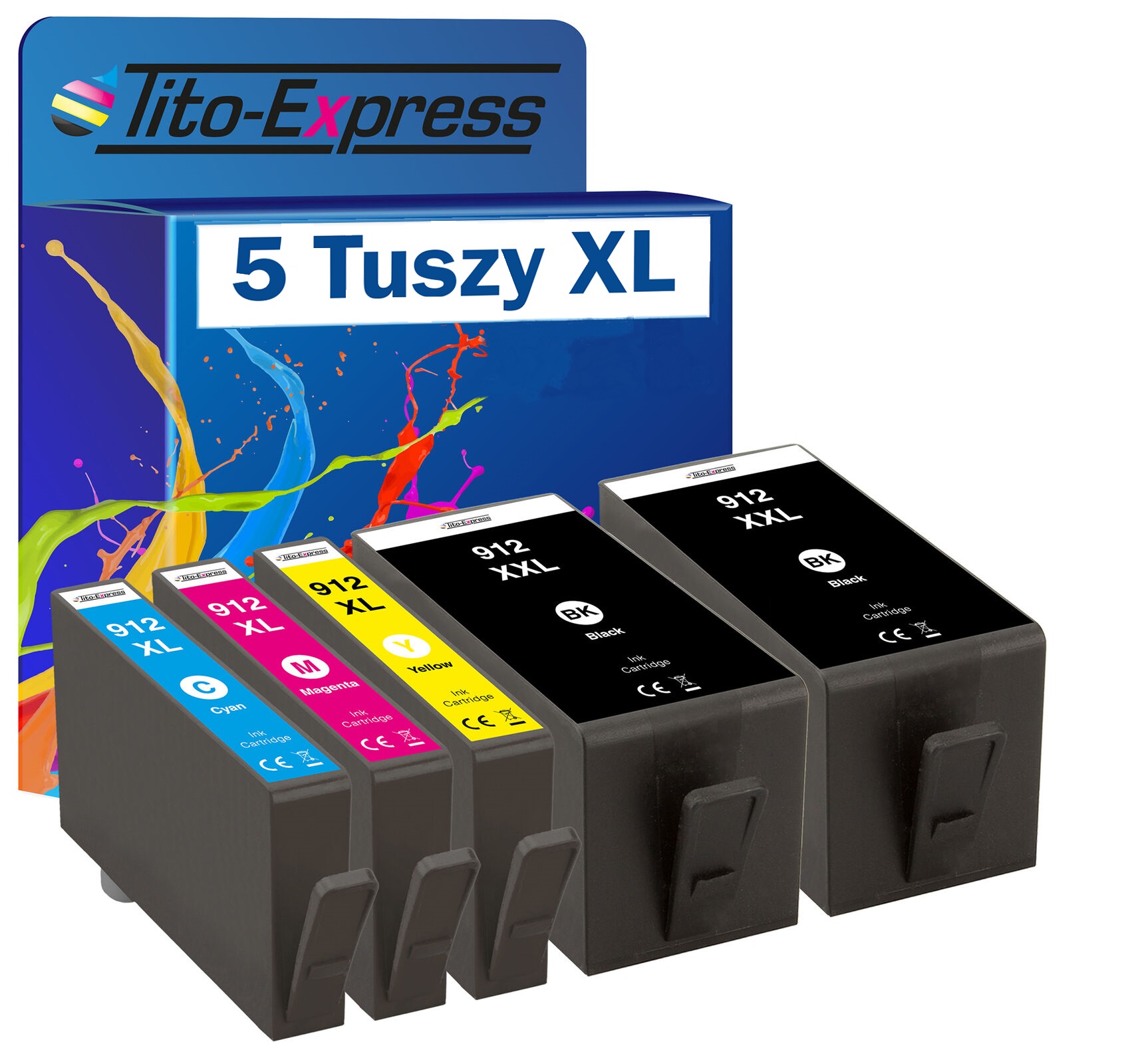 

5x Tusz do Hp 912 XL OfficeJet 8012 8024 zestaw
