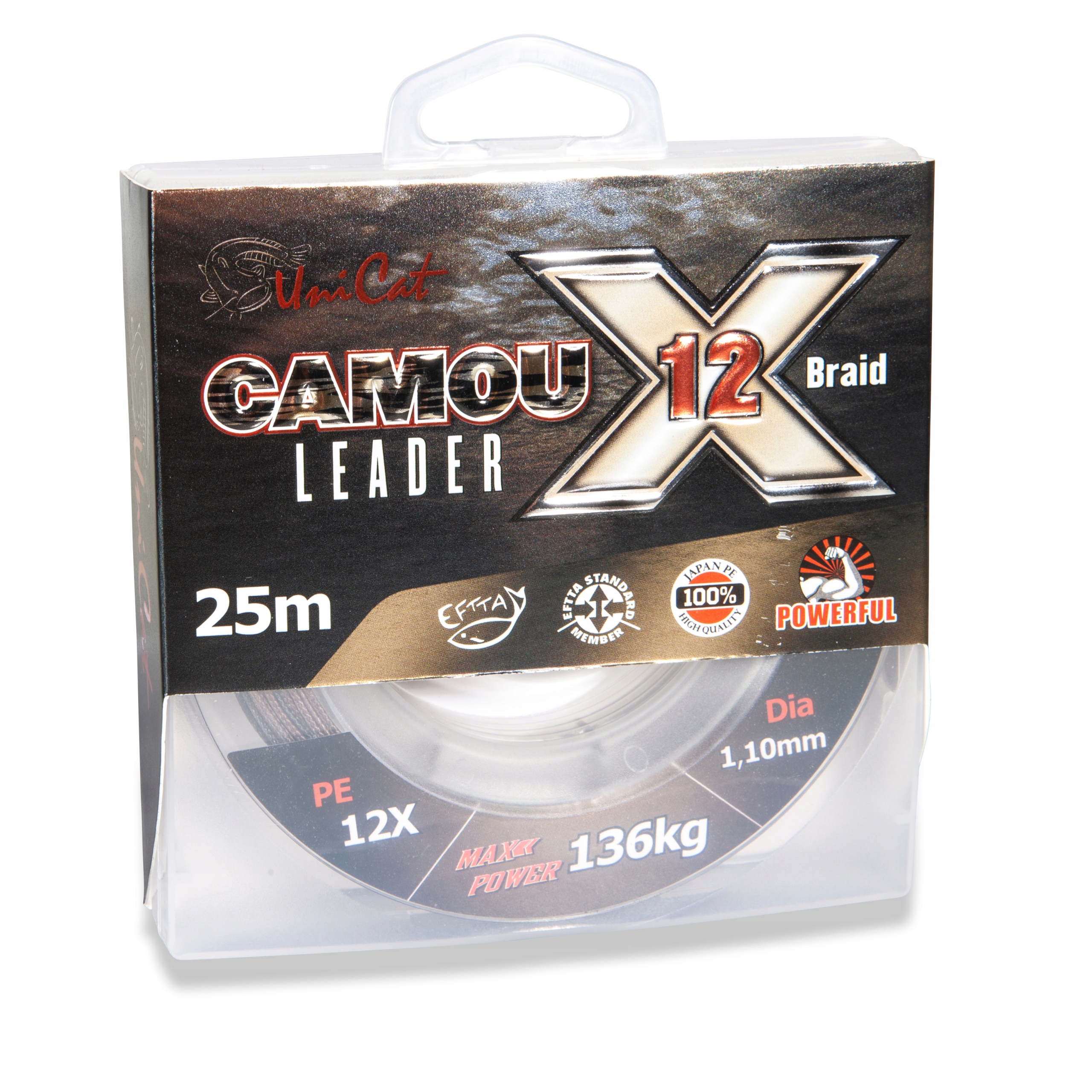 Leader Uni Cat Camou X-12 0,80mm 25m