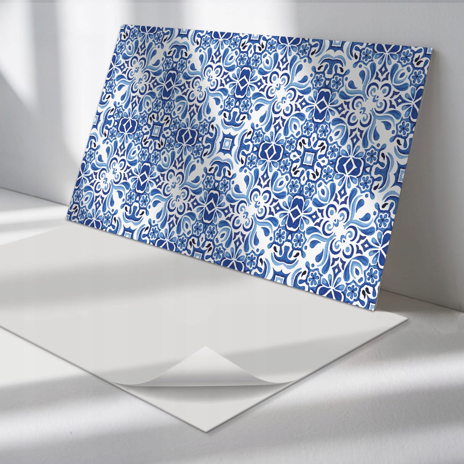 Sada nástenných vinylových panelov Klasický floristický vzor 6x60x30 cm