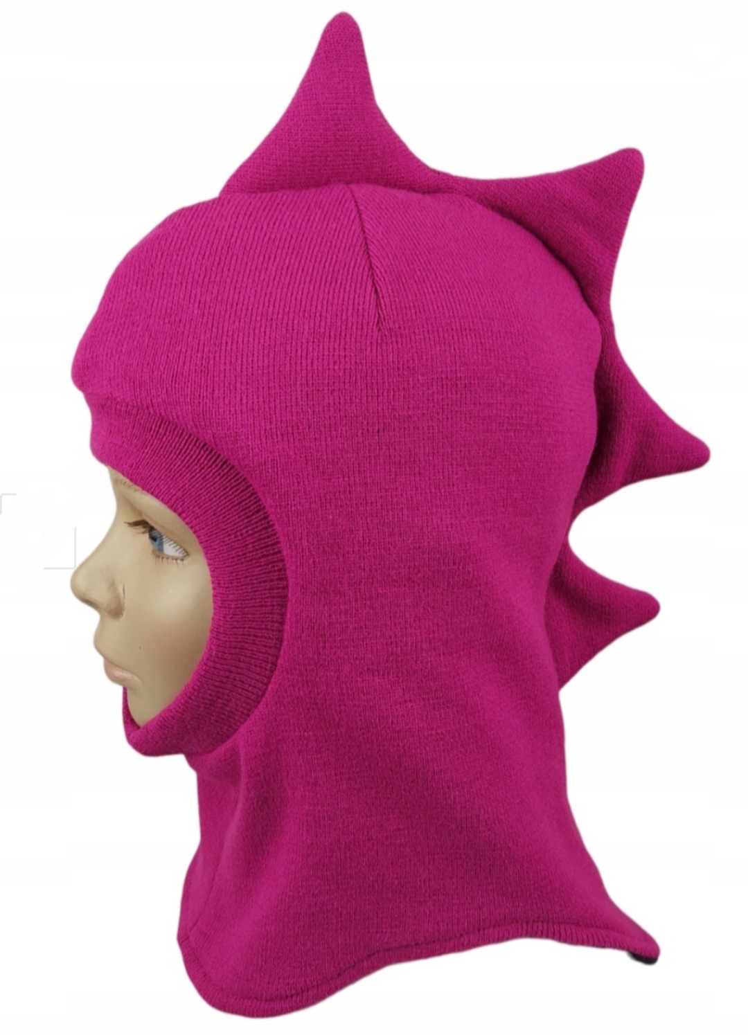 Kominiarka smok dinozaur błękitny obwód 54-56cm PL Rozmiar 54-56 cm