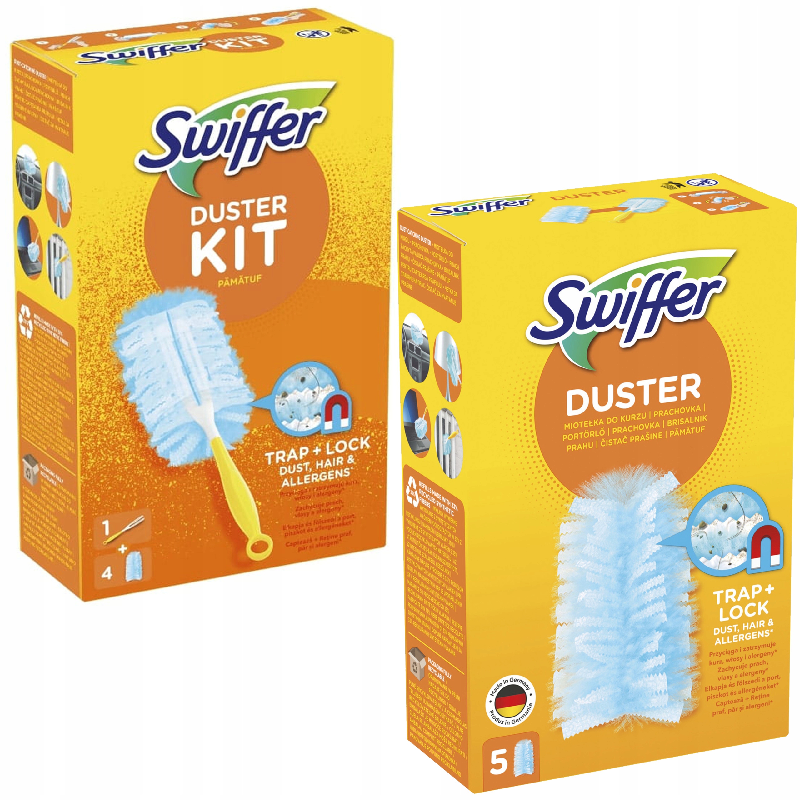 SWIFFER DUSTER Metla na prach + 9x Zásoba SADA