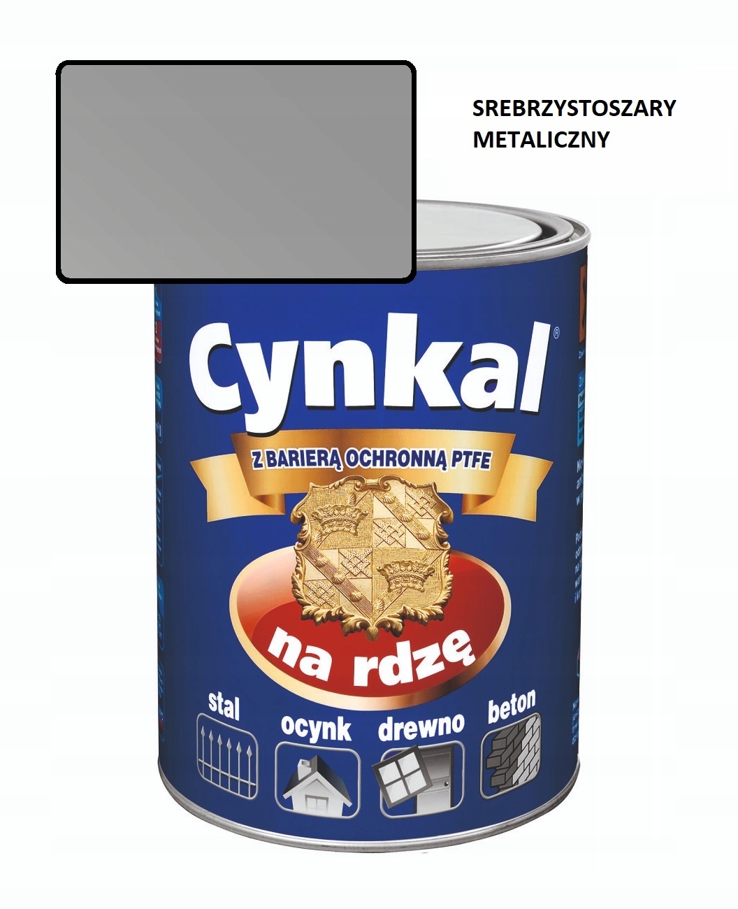 Farba uniwersalna Cynkal 2,5L Srebrzystoszary