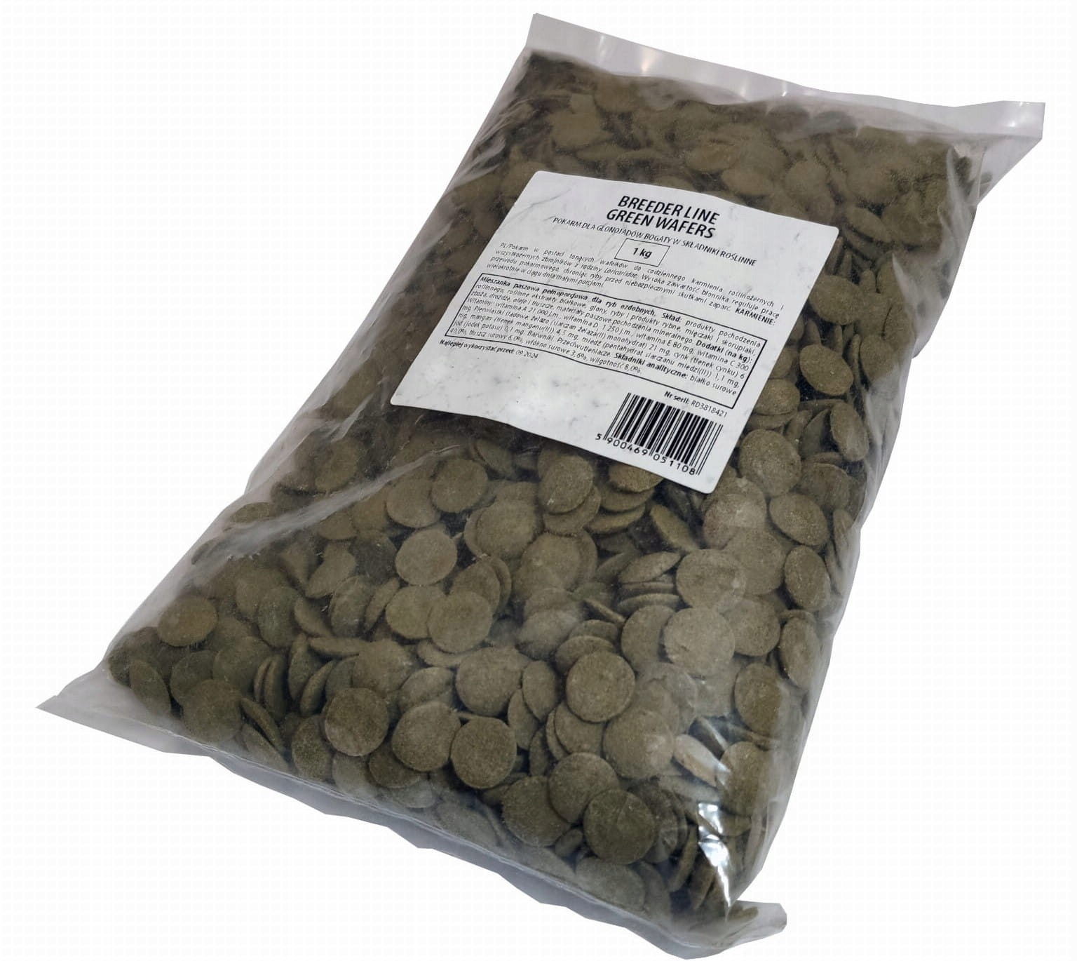 TROPICAL BREEDER LINE GREEN WAFLES 1KG 05110