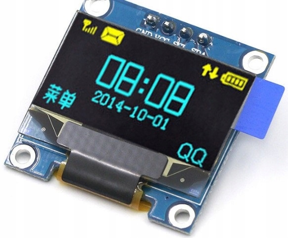 

Wyświetlacz Oled 0,96 I2C SSD1306 żółto niebieski