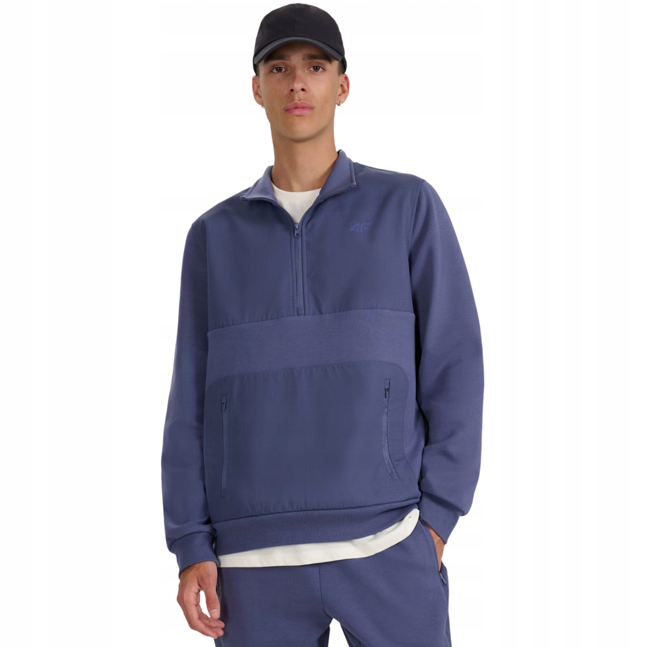 Pánská mikina 4F M1947 denim 4FWAW25TSWSM1947 32S Velikost L