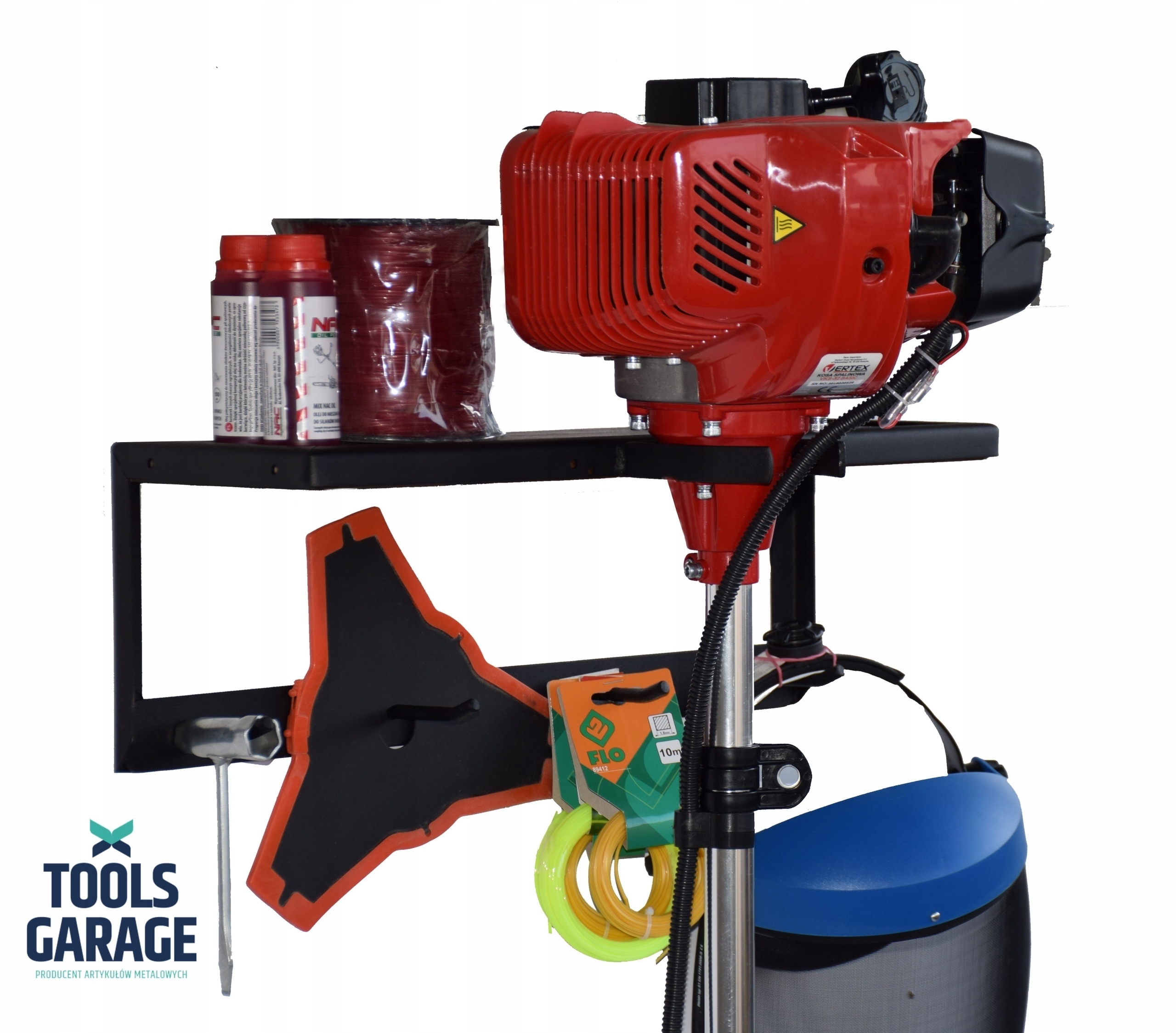 WIESZAK UCHWYT Z PÓŁKĄ NA KOSA PODKASZARKA Kod producenta WZP