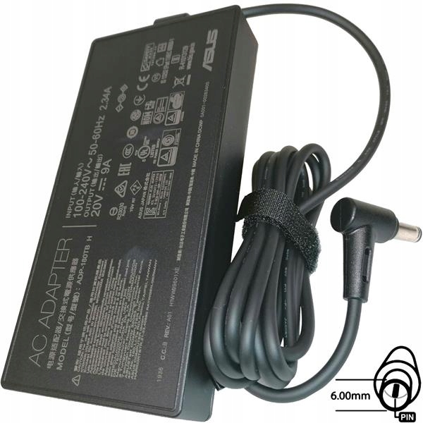 Asus Ac Napájací Adaptér 180W 20V 3pin 6.0 mm -bez Eu plug B0A001-00263400