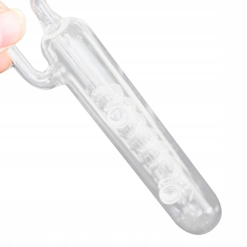 Levně Počítadlo Bublinek CO2 Skleněná Spirála Pro Akvárium, Zpětný Ventil