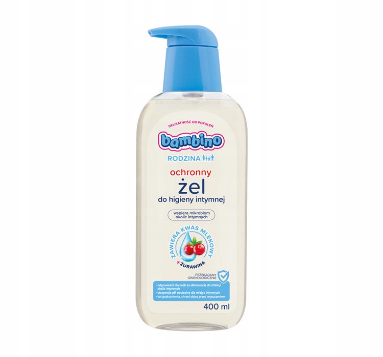 Bambino Rodzina Ochronny Żel Do Higieny Intymnej Z Żurawiną Kwas Mlekowy-Zdjęcie-0