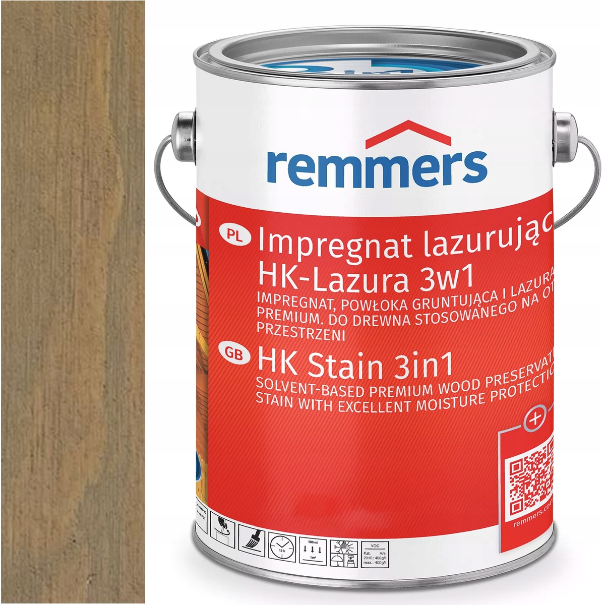 Remmers HK-Lasur Grey-Protect Ochranná lazura na dřevo Glinka 2,5L