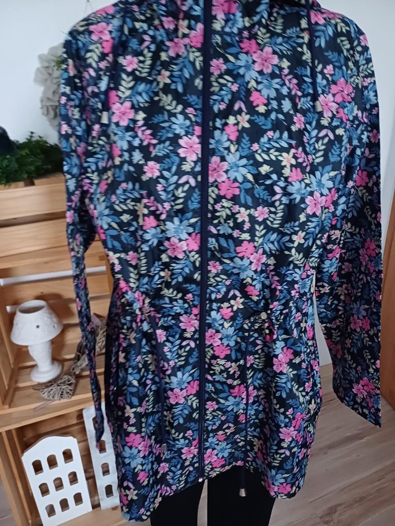 BONMARCHE KURTKA PARKA W KWIATY 42 Rozmiar XL