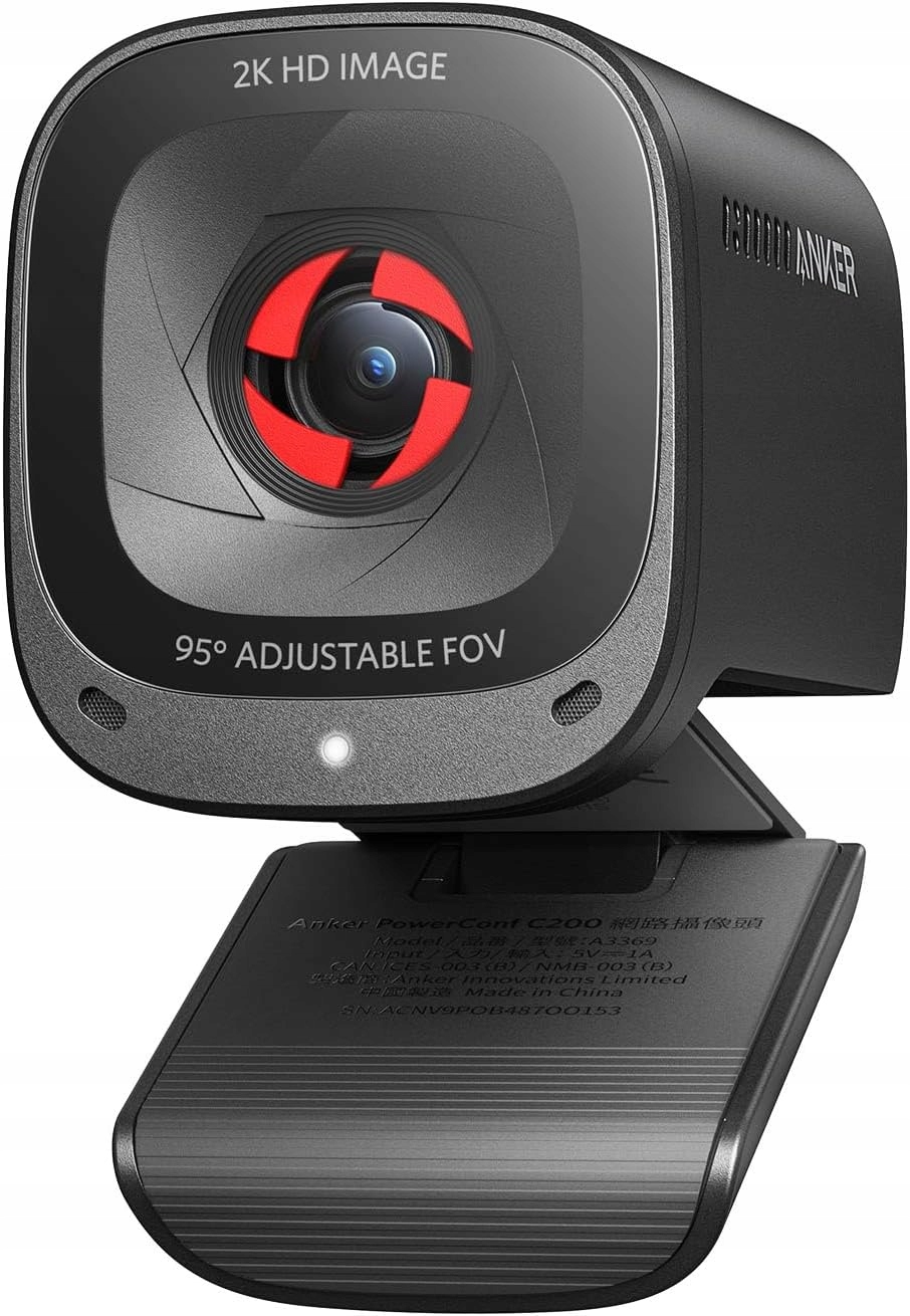Webová Kamera Anker Powerconf C200 2K Hd Webcam Černá