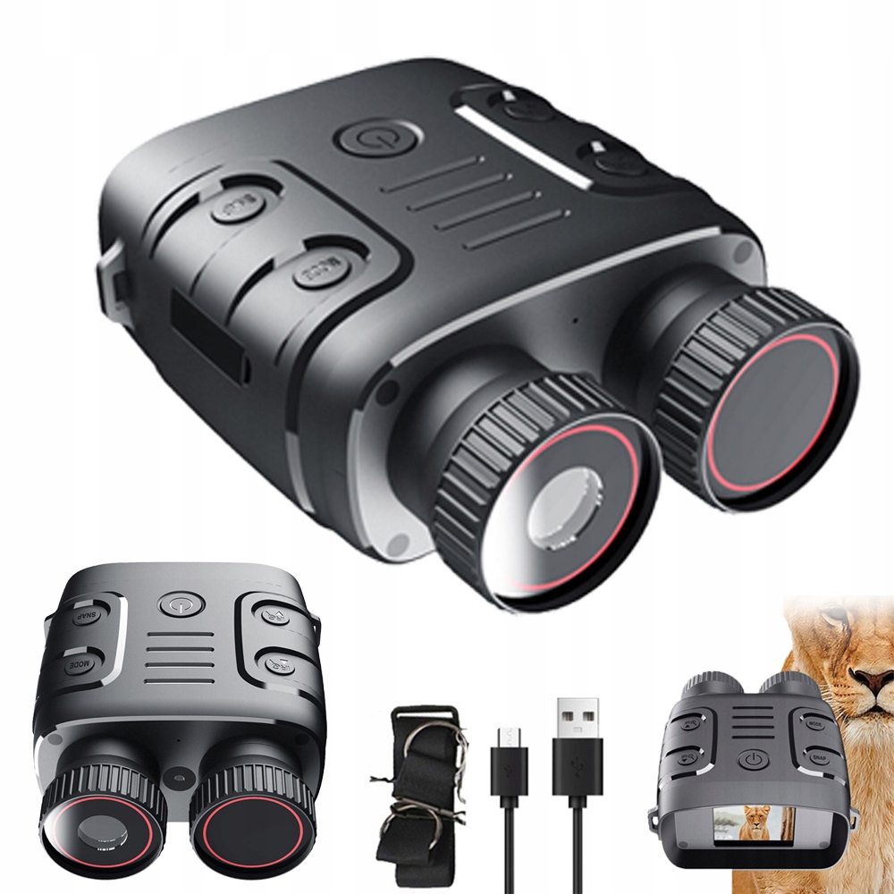 Lornetka Noktowizor Myśliwski Wojskowy Zoom 10 Zasięg 800M Nocna Wizja