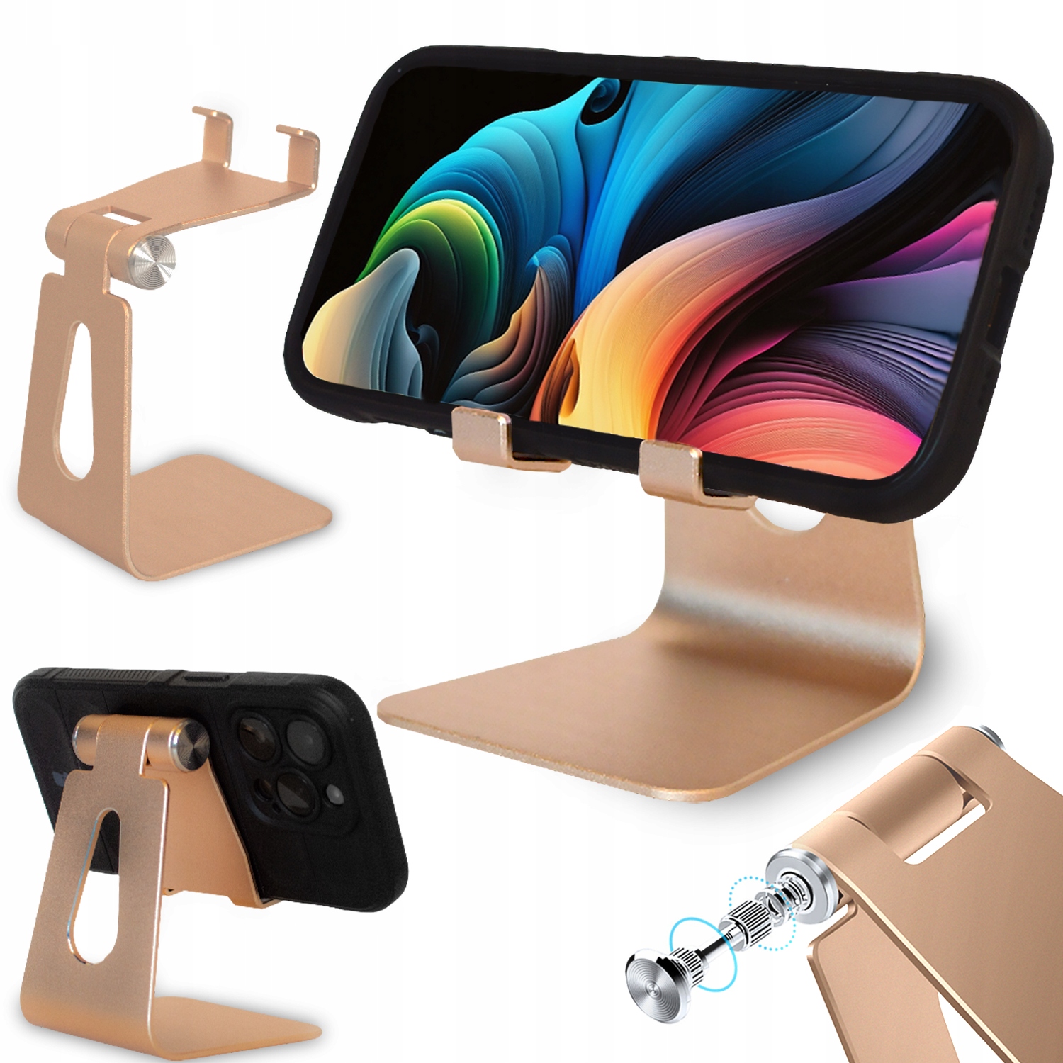 STOJAK PODSTAWKA STATYW UCHWYT NA TABLET TELEFON UNIWERSALNY NA BIURKO