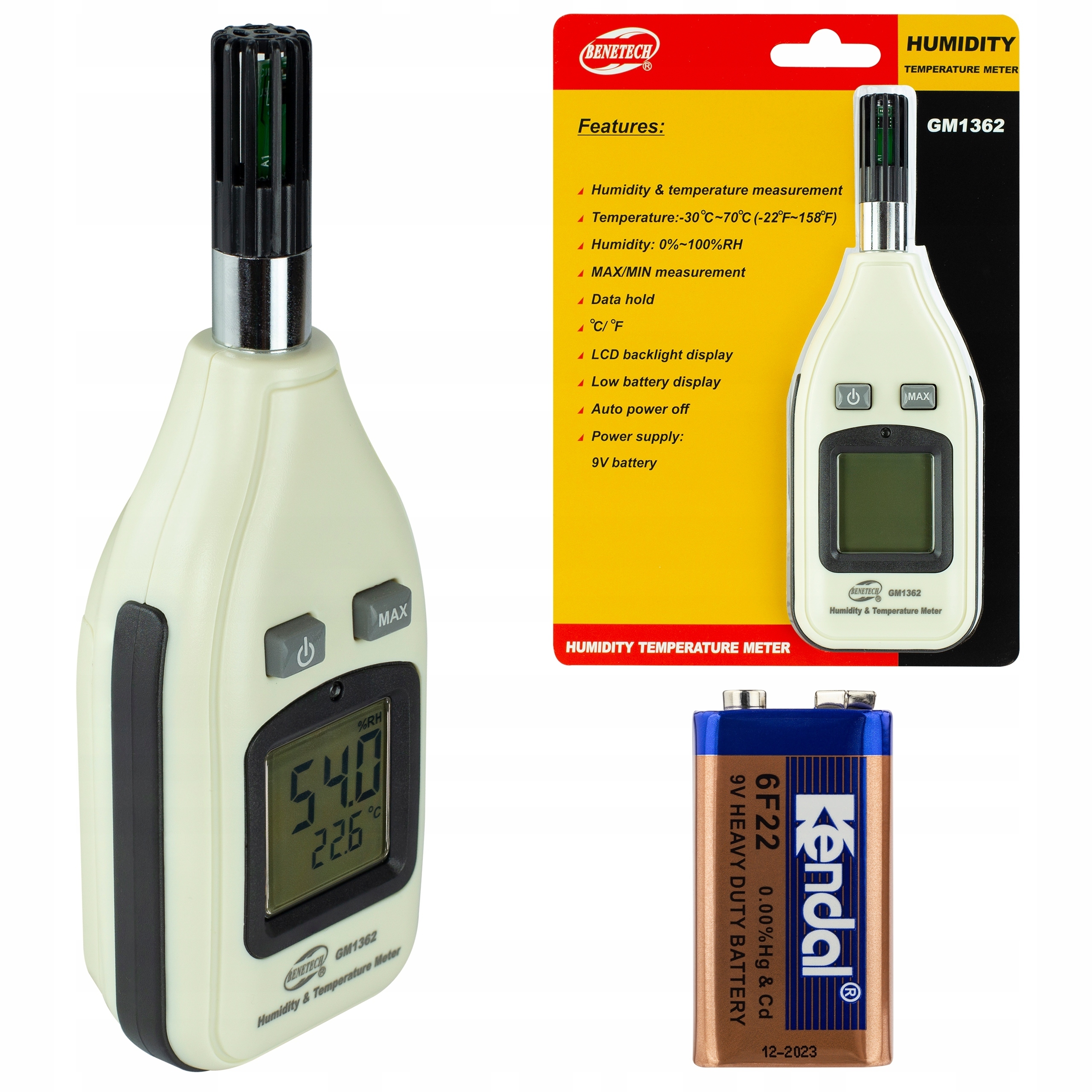 HIGROMETR MIERNIK WILGOCI I TEMPERATURY POWIETRZA