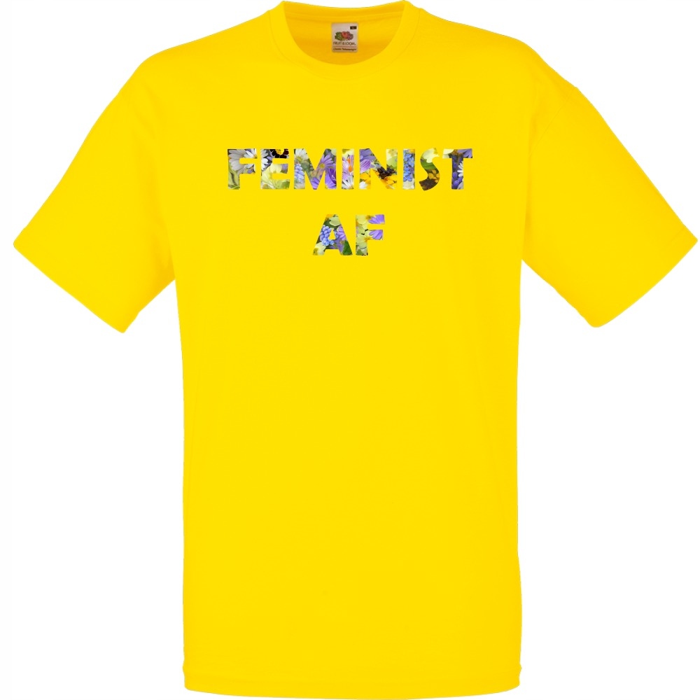

Koszulka feminist af feministka L żółta jaskrawa
