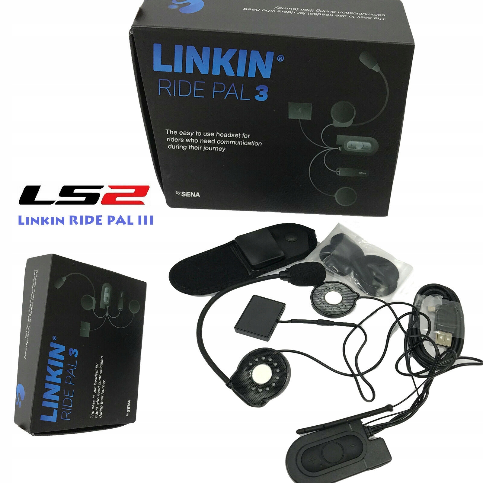 LS2 INTERKOM BLUETOOTH ZESTAW SLUCHAWKOWY RIDE PAL Model RidePal III