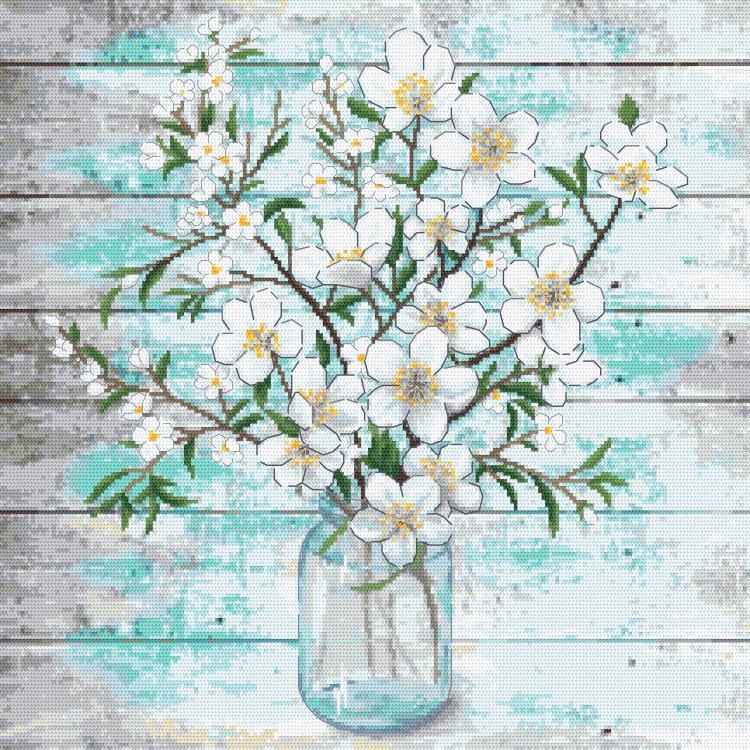 Vyšívací sada Jasmínová kytice