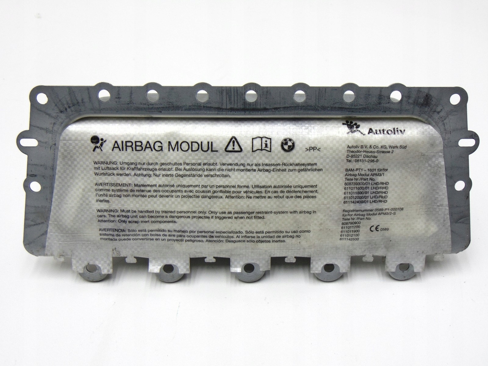 39923039902 - Подушка безпеки пасажира BMW F10 F11