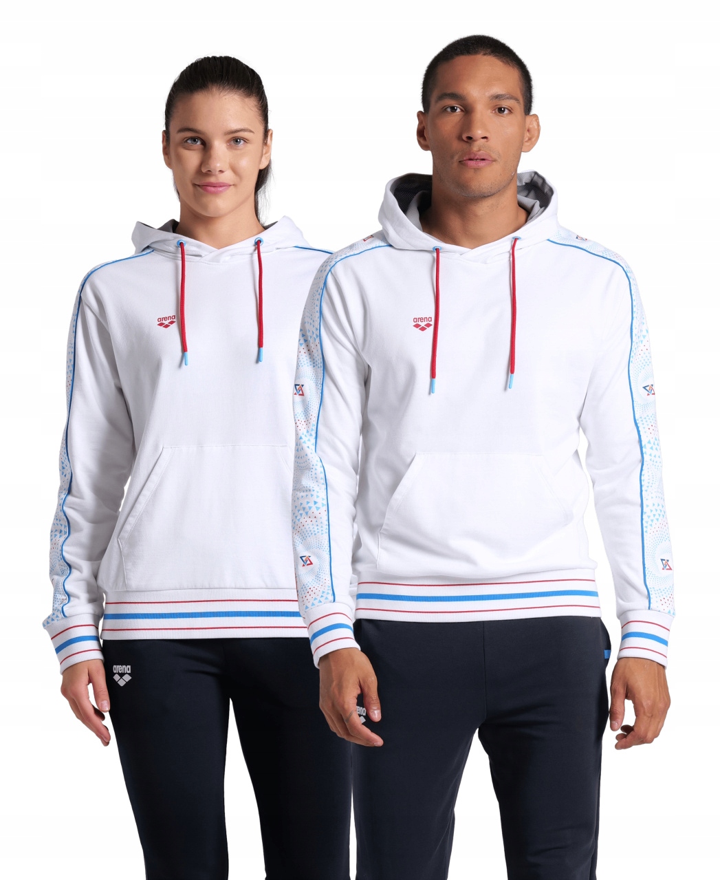 Mikina Arena Fireflow Hooded Sweat Inserts White-white Multi L