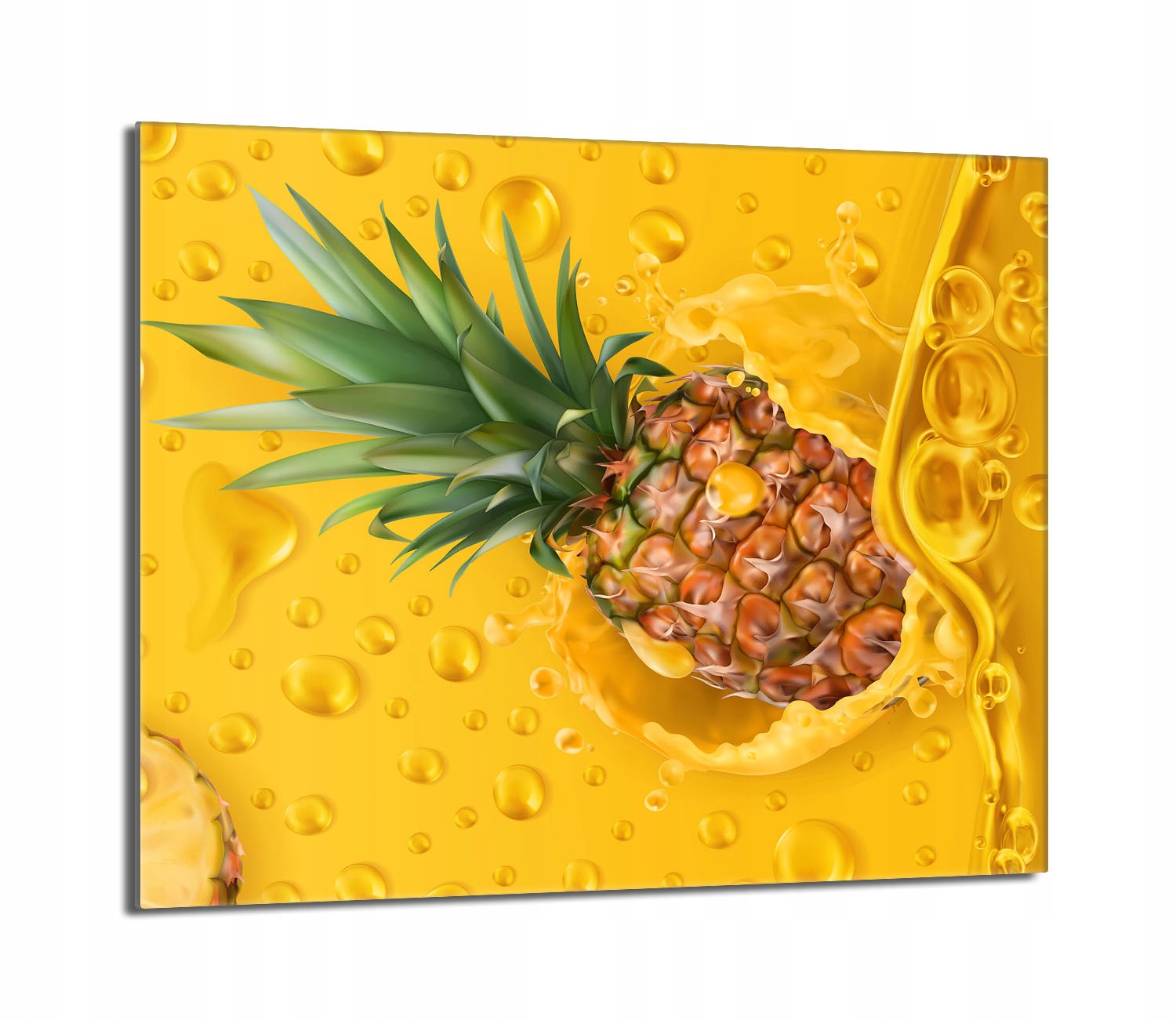 Skleněná ochranná deska na sporák 60x52 Ananas Do Kuchyně