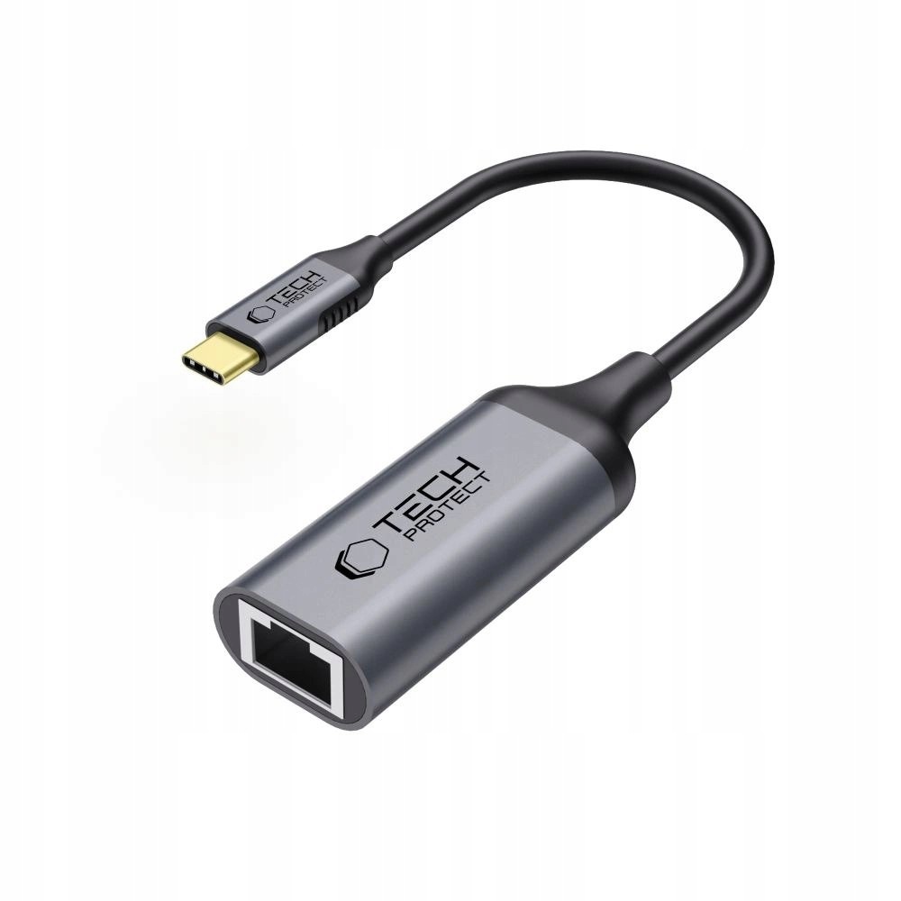 Adapter Tech-Protect UltraBoost Usb-c do Ethernet RJ45 1000Mbps czarny