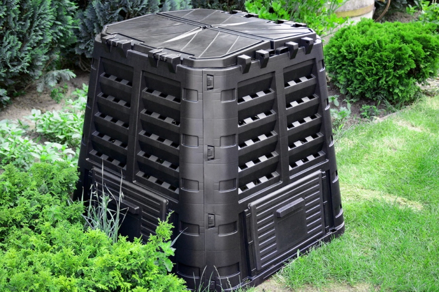 KOMPOSTOWNIK ZAMYKANY ECOSMART 480L CZARNY Liczba komór 1