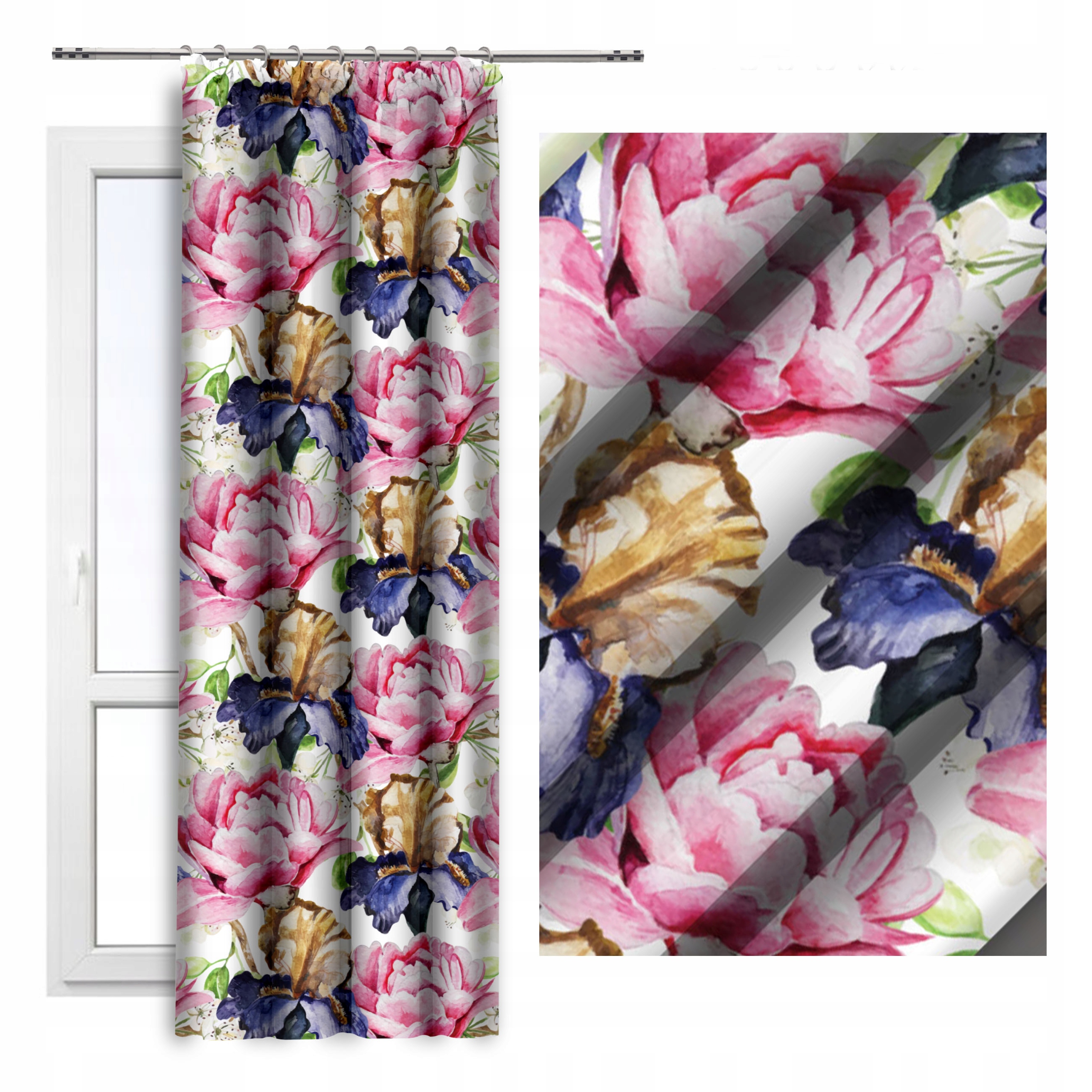 

Gotowa Zasłona Na Żabki Taśmie 140x250 D404-280