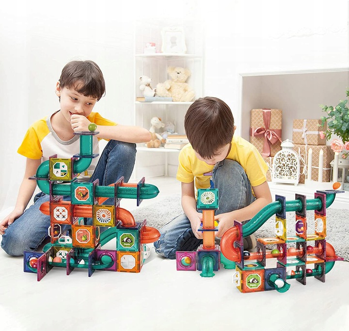 KLOCKI MAGNETYCZNE PANELE 75 el ZESTAW ŚWIECĄCY TOR Rodzaj zestaw