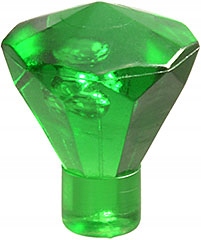 

Lego 30153 Kryształ Diament przeź. Zielony (1g)