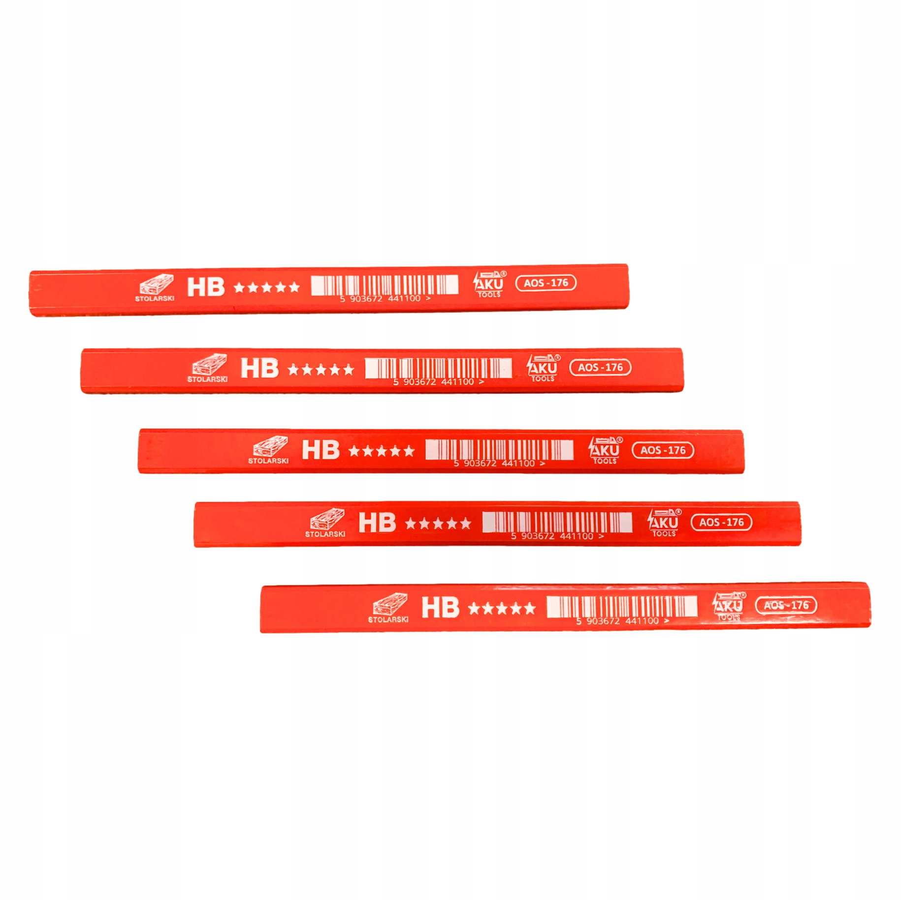 

Ołówek Stolarski Hb 176mm 5szt Aku Tools