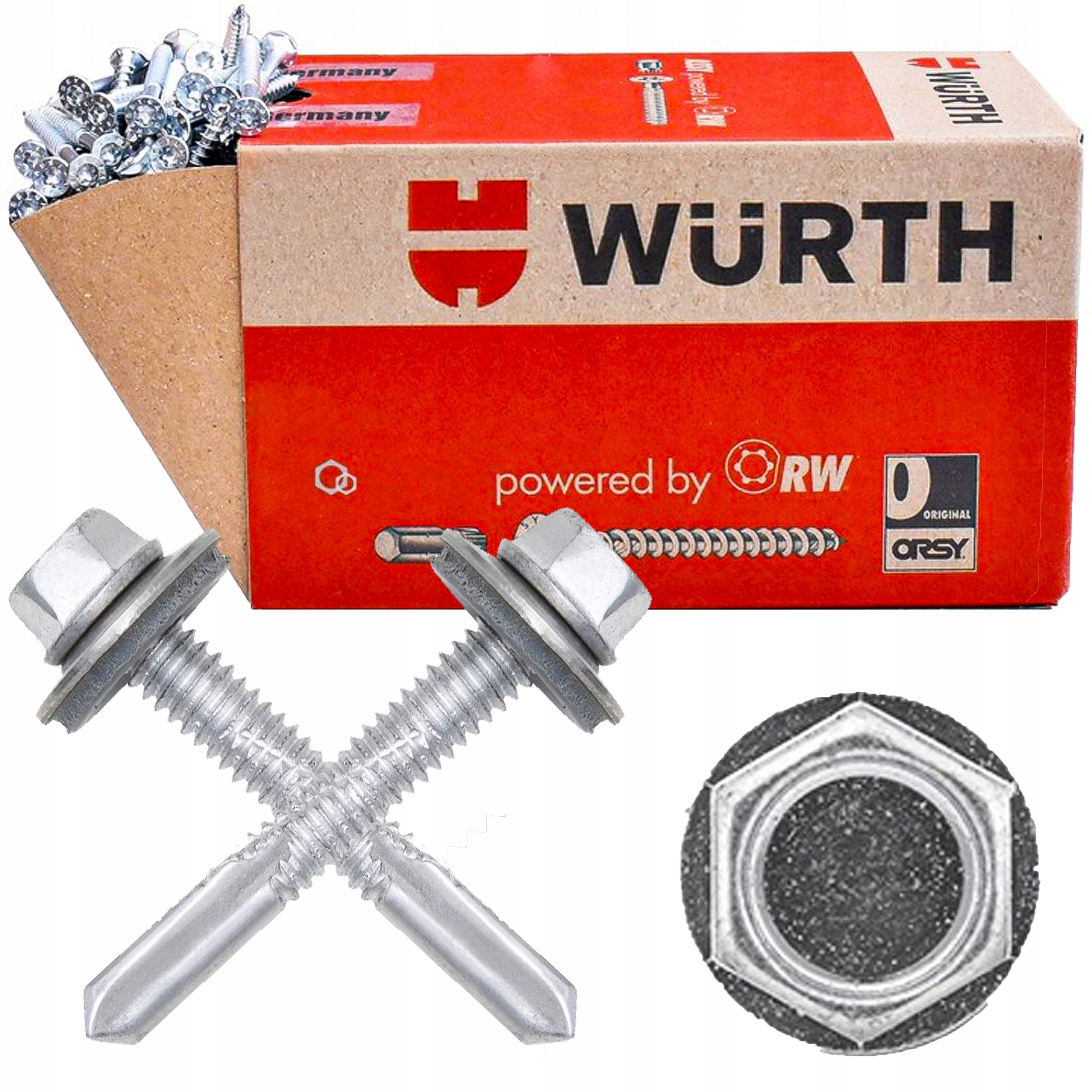 Šrouby Samovrtný šroub pro hliníkovou ocel 5,5X38 400ks Wurth