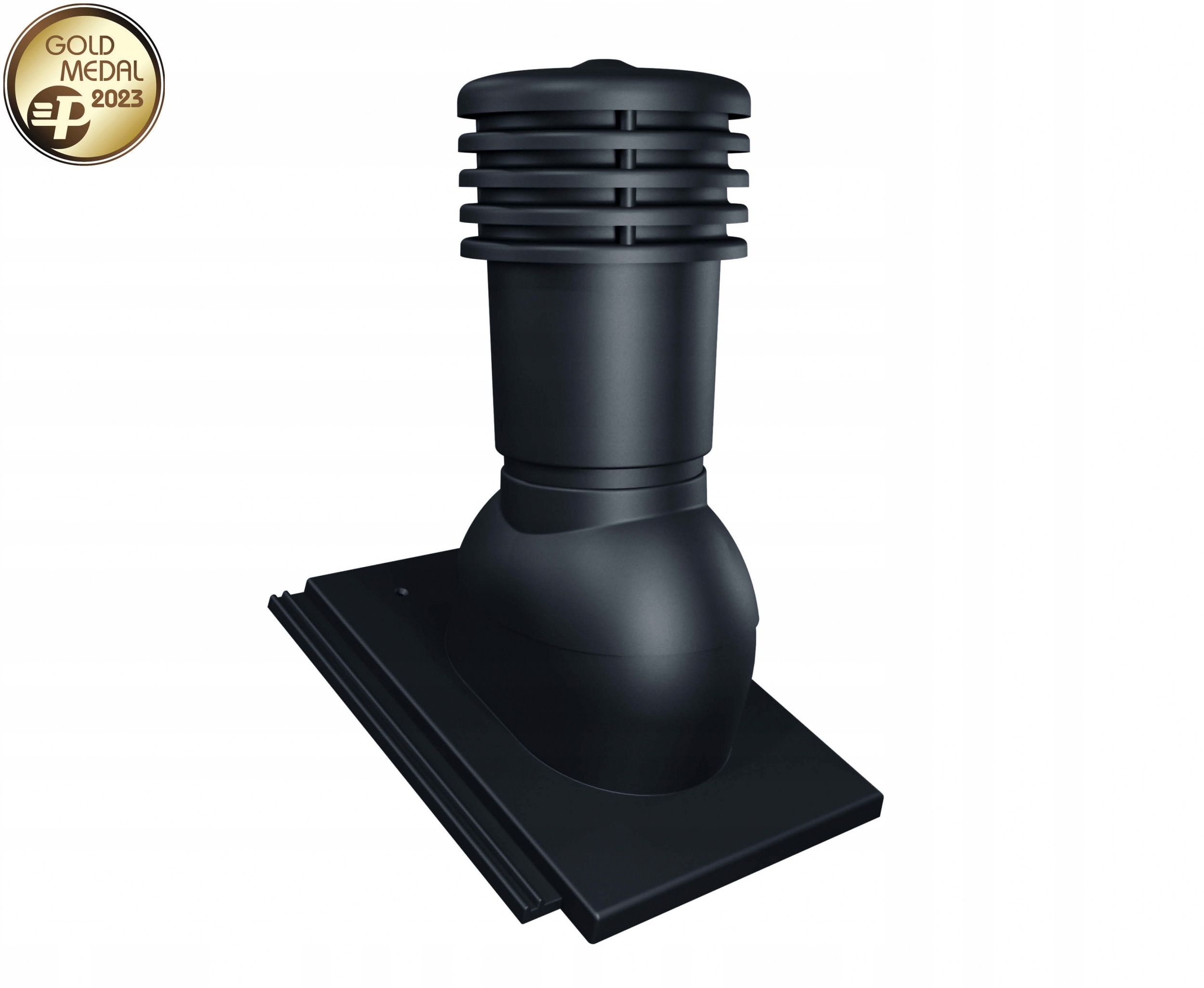 Větrací komín Eurovent Ventos X Plus T Černý