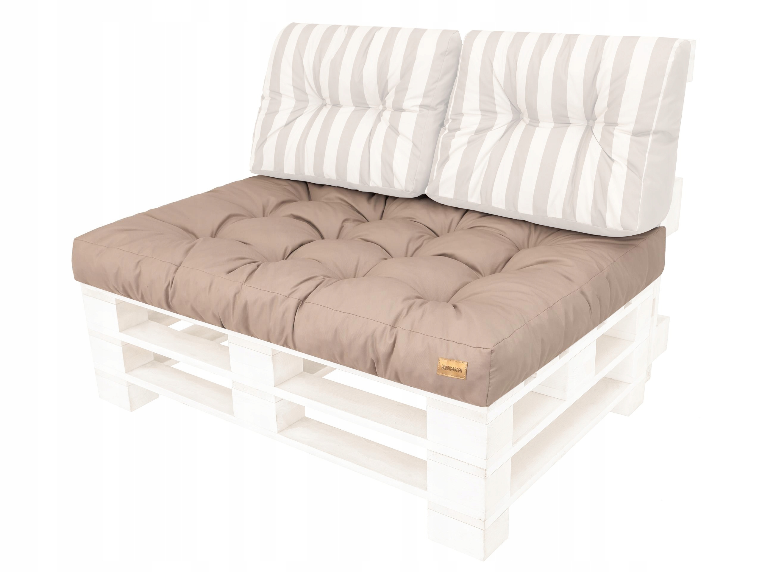 Veľký matrac na sedadlo Lavice s paletami 120 x 80 cm