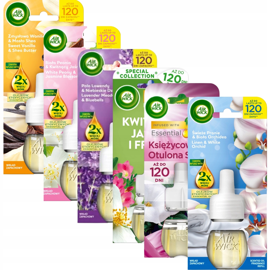 Air Wick Elektrická náplň MIX vůní Sada 6 x 19 ml