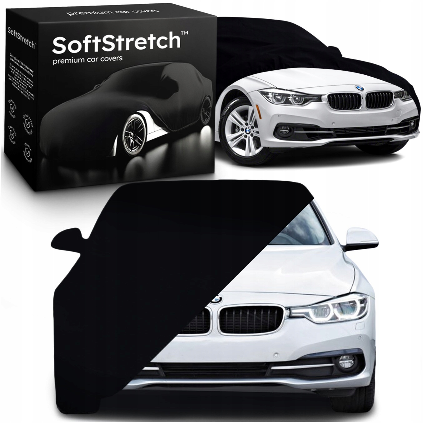 Pružný automobilový kryt SoftStretch Premium pre Bmw radu 3 F30