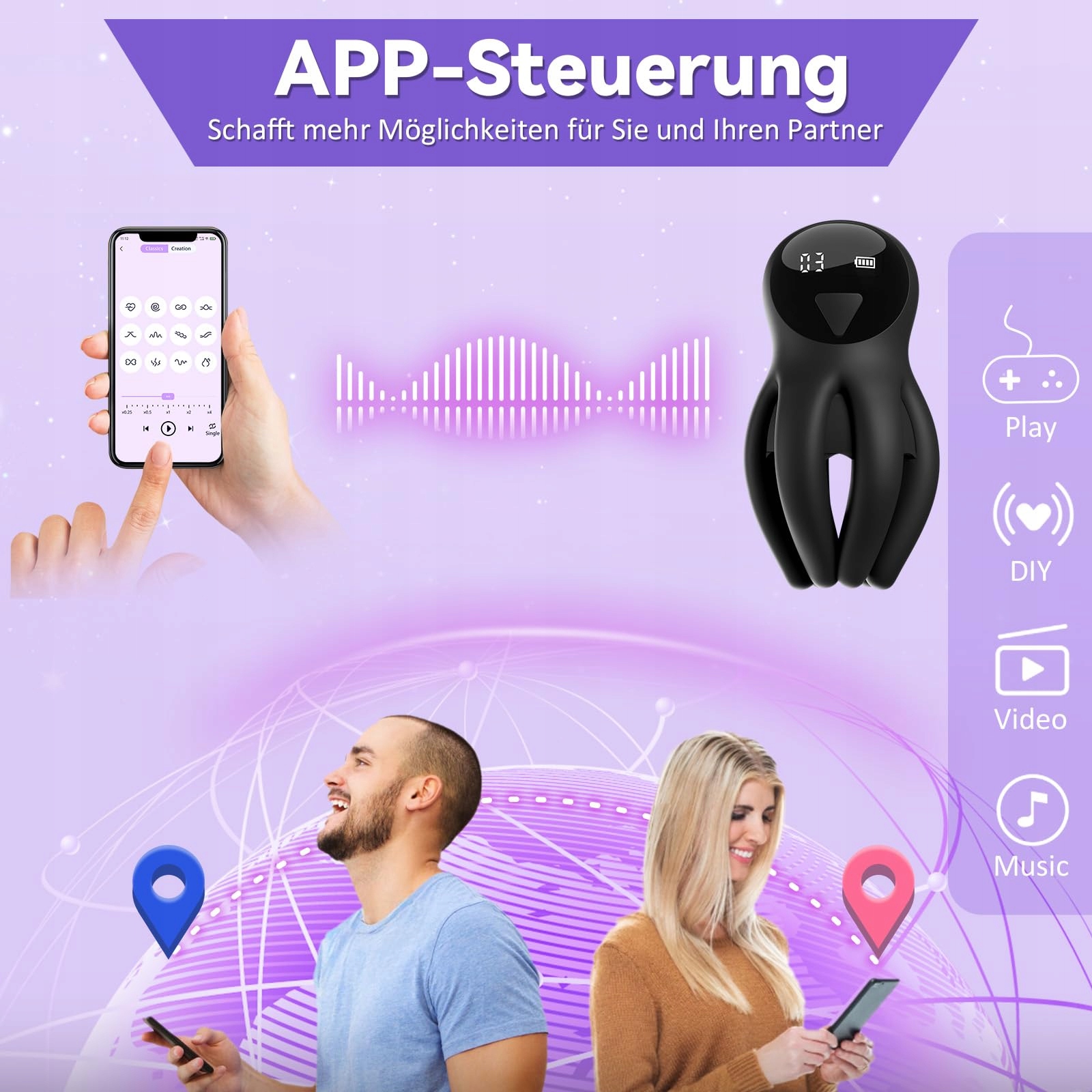 ELECTRIC MASTURBATOR Dla Mężczyzn Z 10 Trybami Wibracji Stymulacja Penisa — miniatura 5