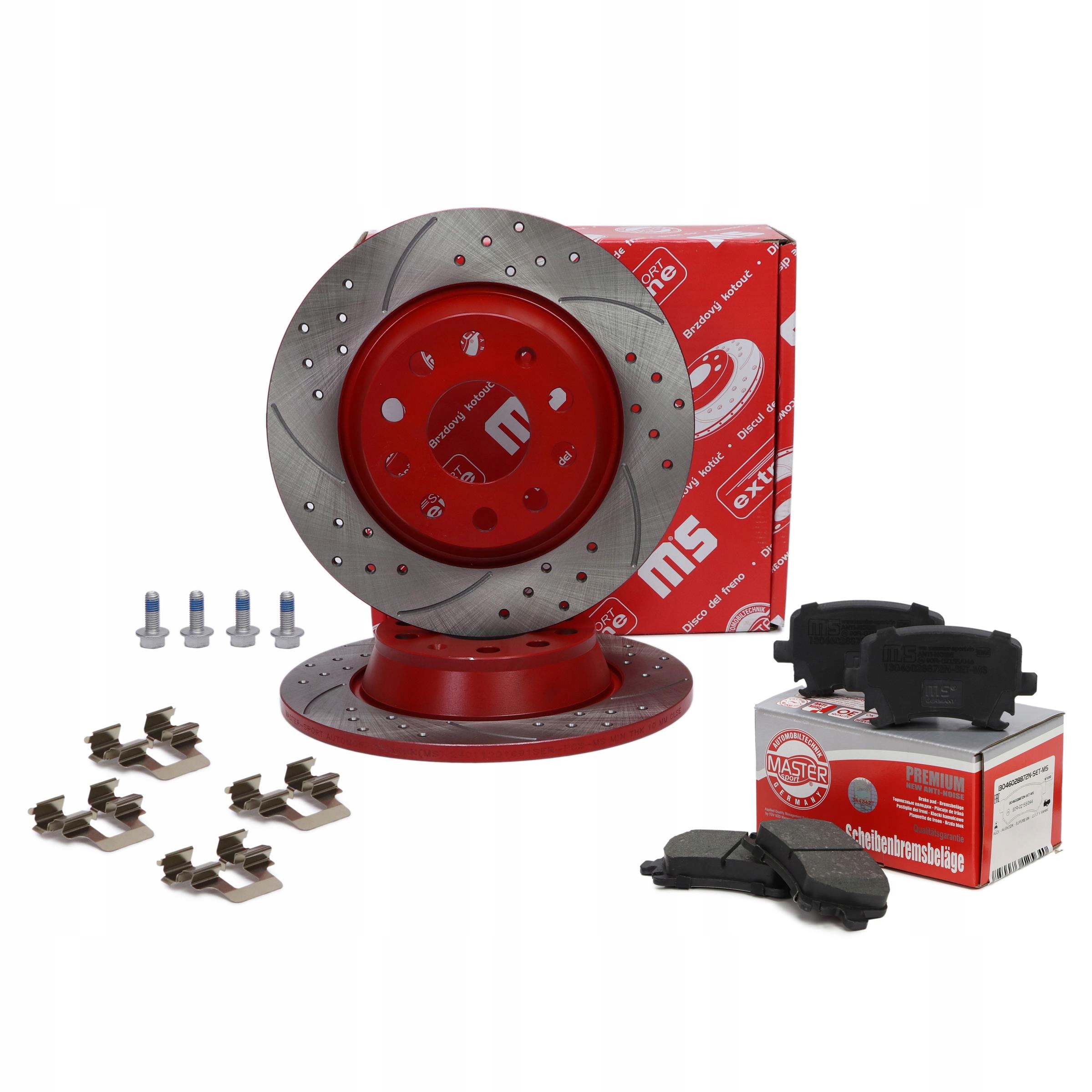 Kotouče Brzdové Destičky Zadní Audi A3, Q3; Seat Alhambra, Leon; Skoda; Vw