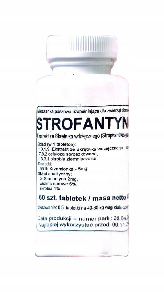 Strofantyna 60 tab. Podkowa