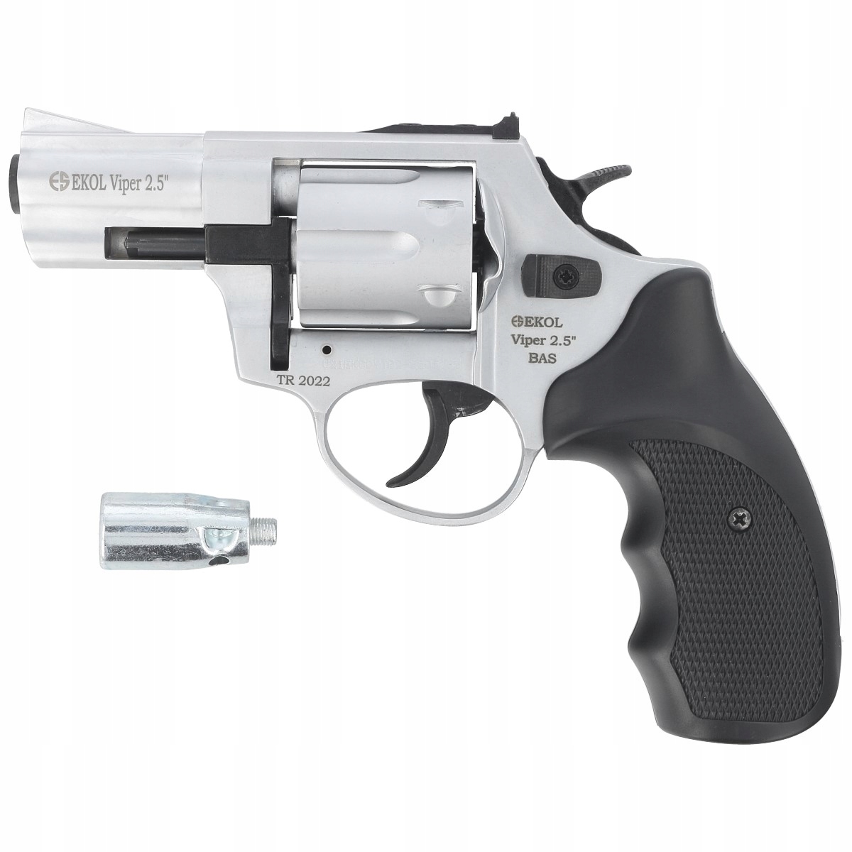 Alarmový revolver Bas Voltran Ekol Viper 2.5'' White kal.22 Long Blanc