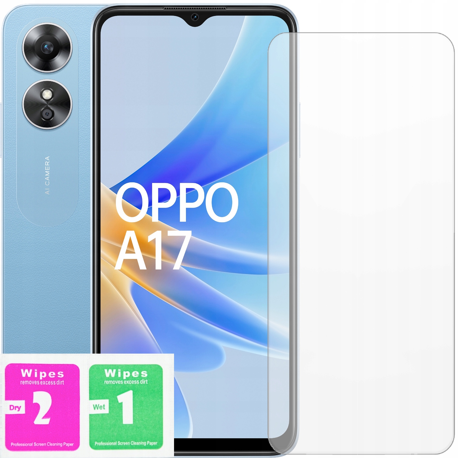 

Szkło Hartowane 9H Do Oppo A17 Szybka Na Ekran