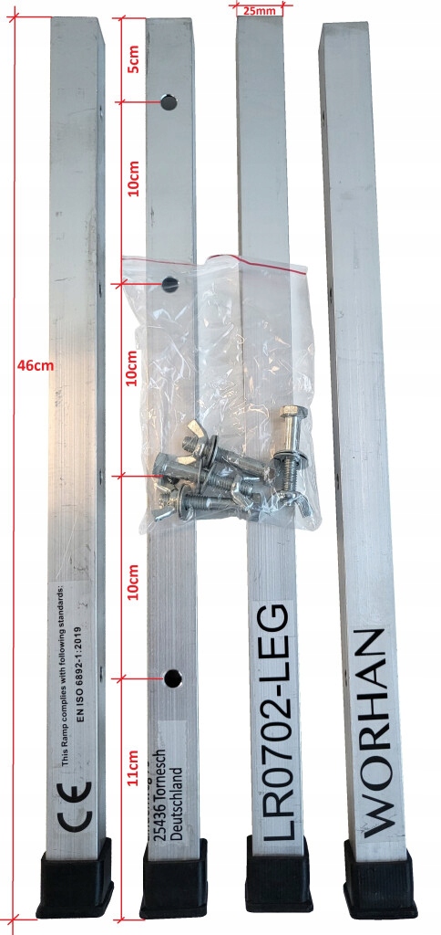 Przedłużenia LEG90 do stojaka platformy PS60 -4szt Marka inna