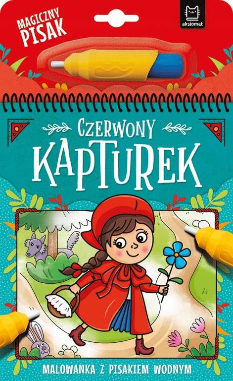 

Czerwony Kapturek. Malowanka z pisakiem wodnym
