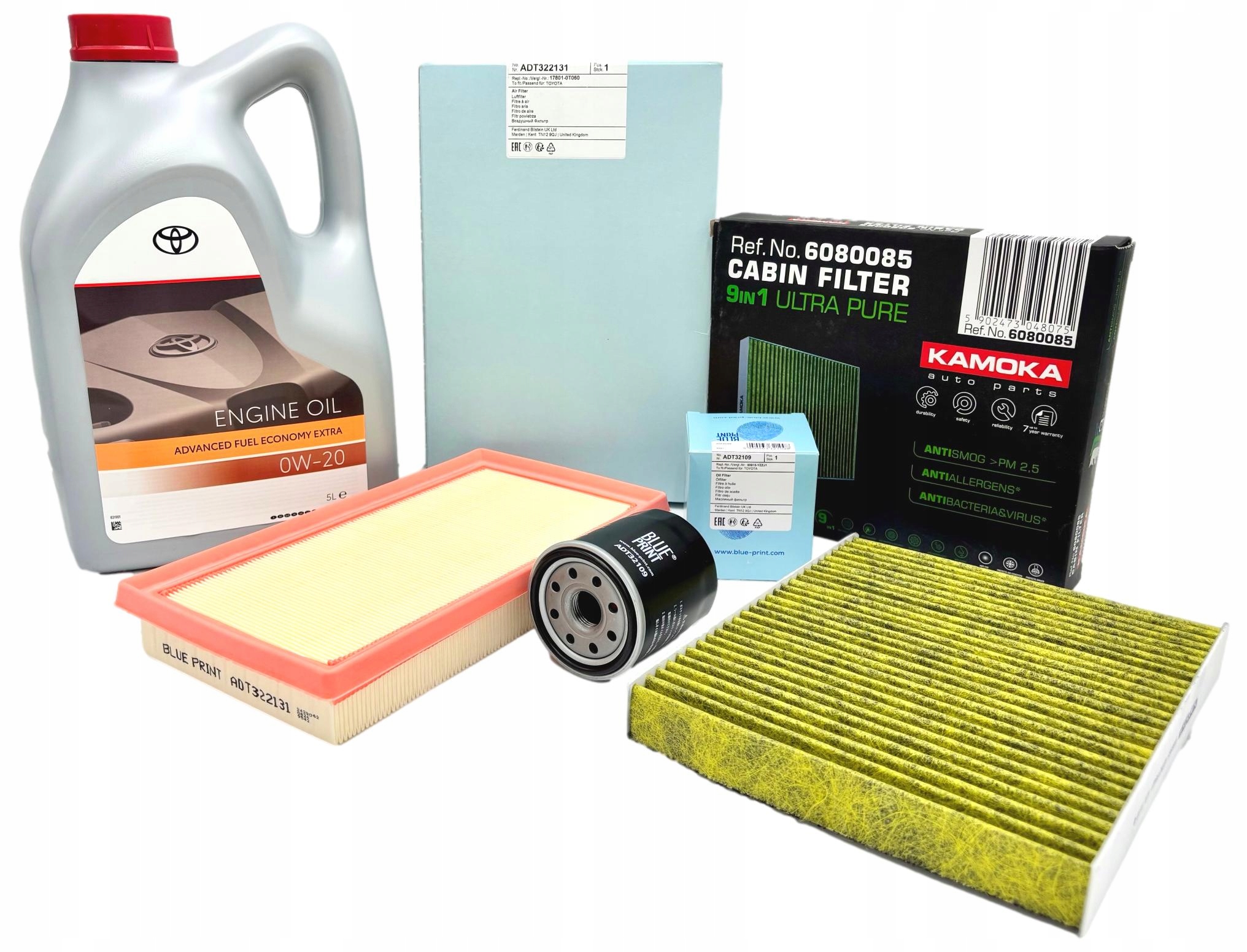 Sada Filtrů Olej 0W20 Toyota RAV4 V 18- 2.5 Hybrid 218 Km 222 Km 306 Km