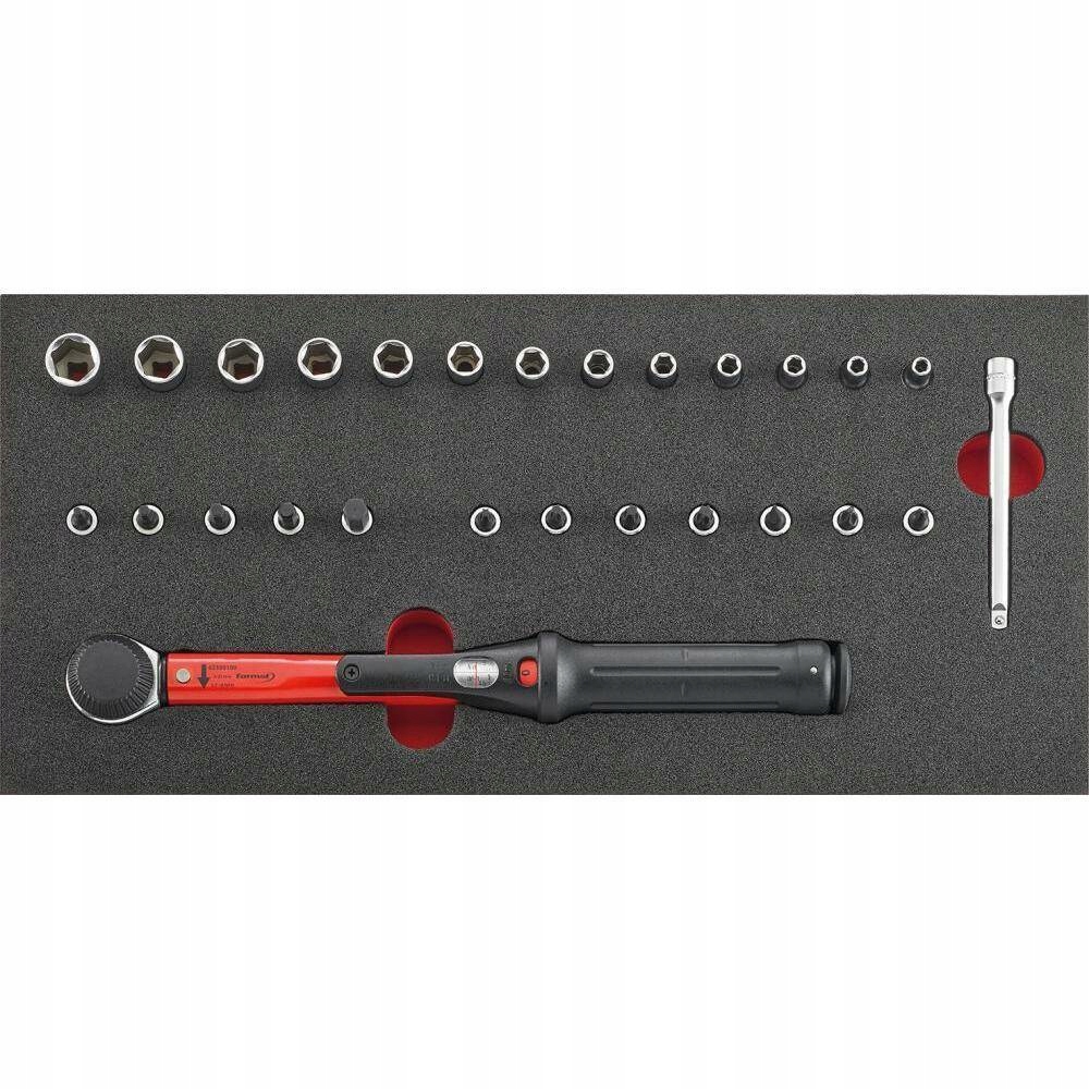 Modul s momentovým kľúčom 1/4", 27-dielny, modul 1/3 Format