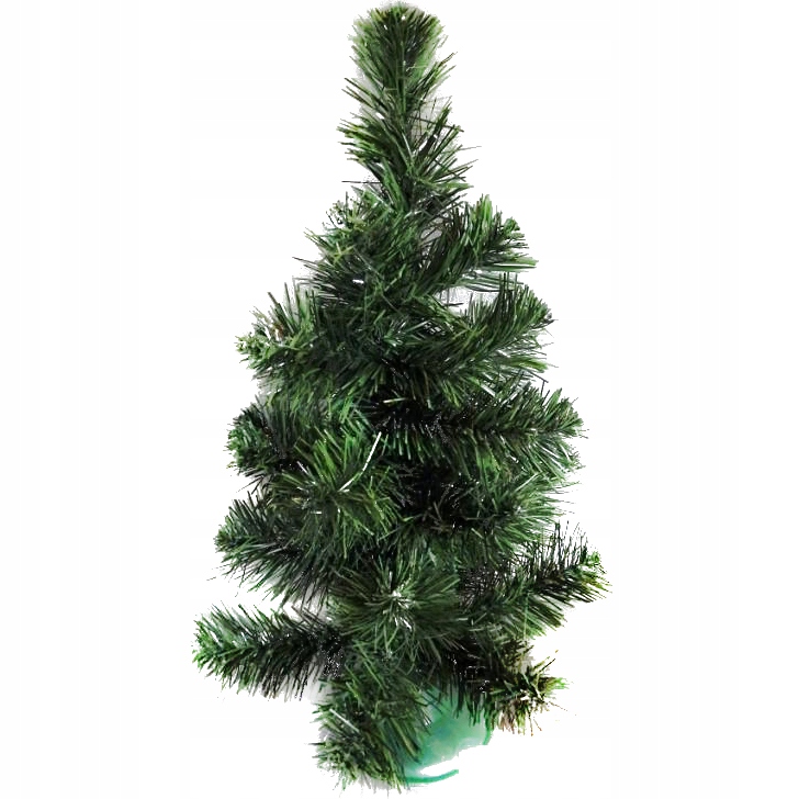 

Choinka sztuczna Zielono Srebrna 45 CM stojak