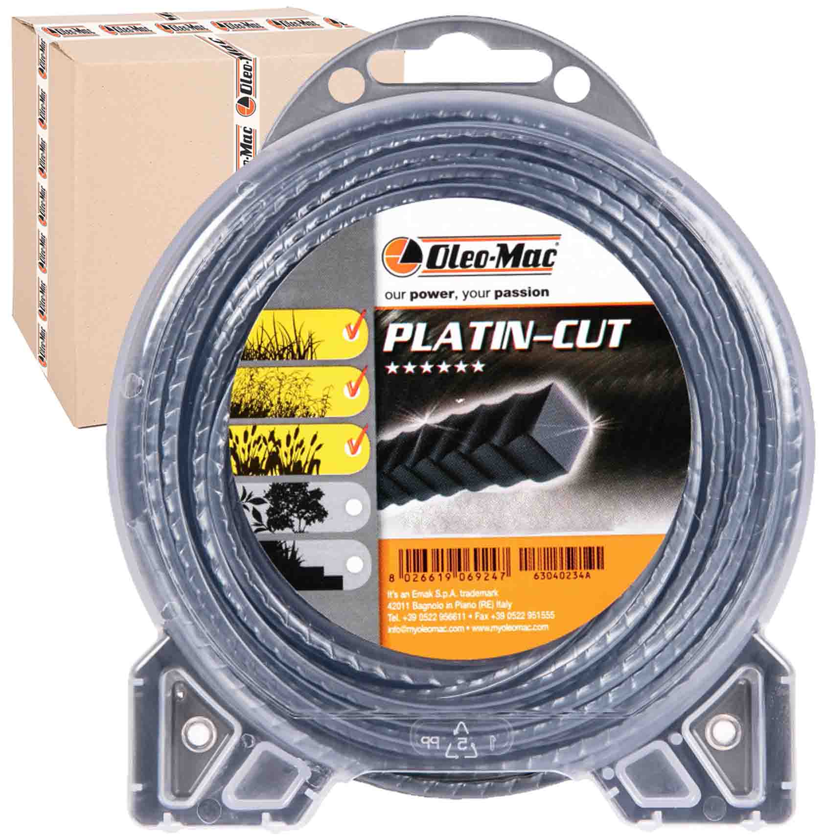 

Żyłka Tnąca Oleo-mac Platin Kwadrat 2,7 MM x 15 M