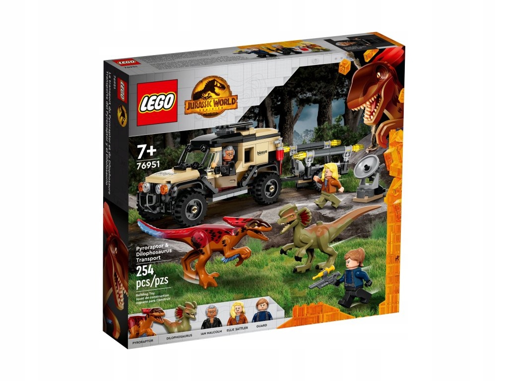 Lego Jurský svět 76951 Transport pyroraptora a dilofosaura Nové