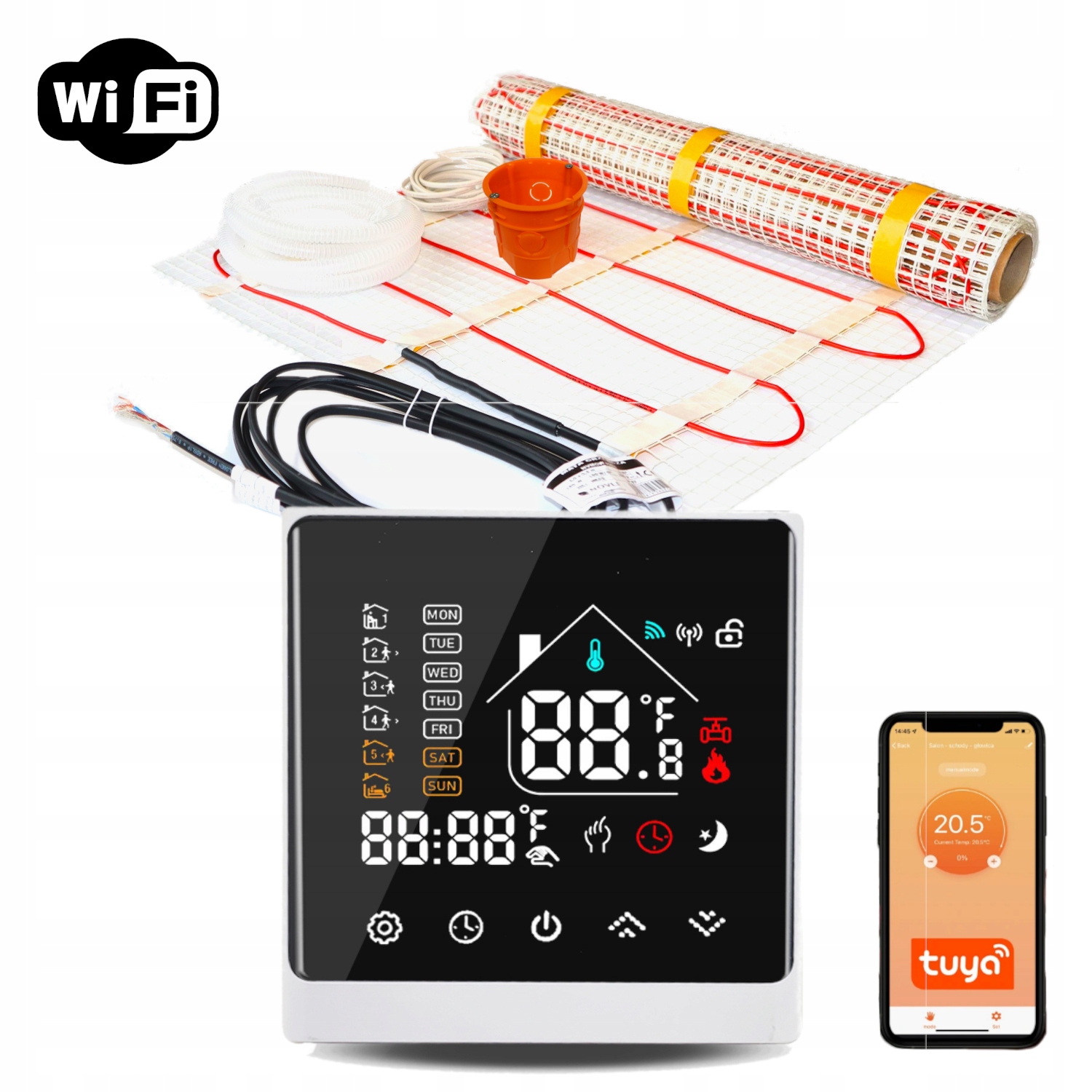 Mata grzewcza - zestaw NVMGW150/84 WiFi BC - 4m2