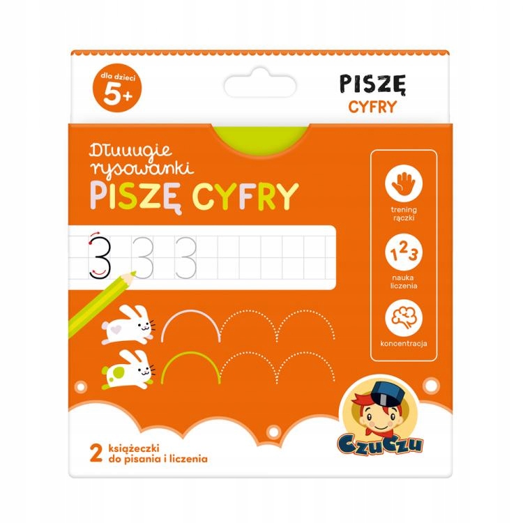 CzuCzu Piszę cyfry 5+ Dłuuugie rysowanki